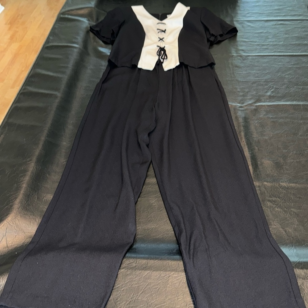 Scarlett Black and White Jumpsuit